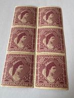 Blok 6 stickers Kaiser Elisabeth — Oostenrijk jaren 1910, Ophalen of Verzenden