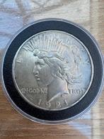 Peace dollar 1921, Postzegels en Munten, Ophalen of Verzenden