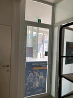Glazen binnendeur met glazen panelen, Doe-het-zelf en Bouw, Deuren en Vliegenramen, Ophalen, Gebruikt, Binnendeur, 215 cm of meer