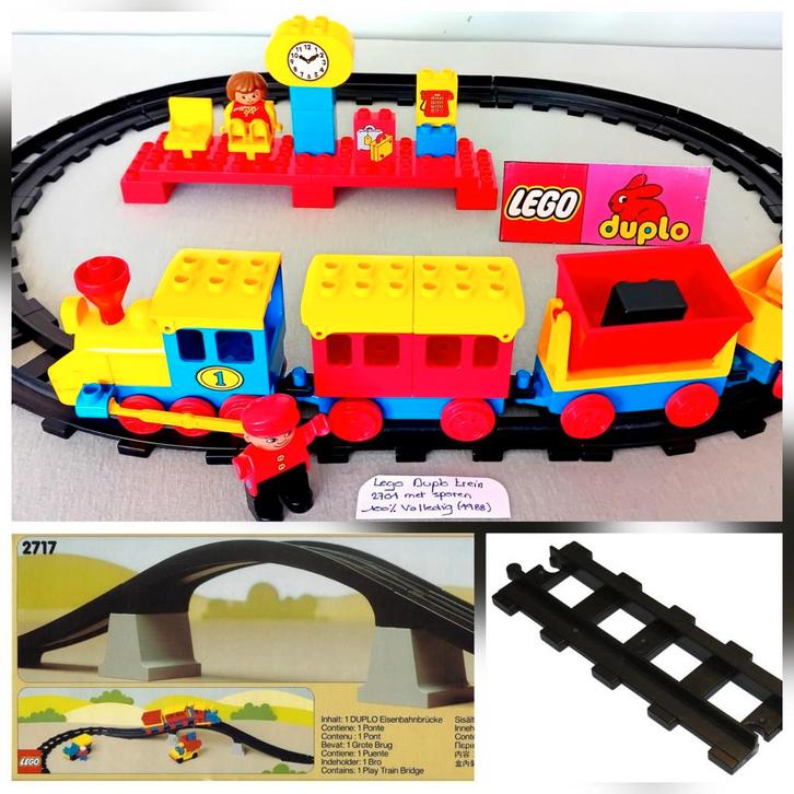 Lego duplo treinset volledig+ grote spoorbaan met grote brug, Enfants & Bébés, Jouets | Blocs de construction, Comme neuf, Enlèvement ou Envoi