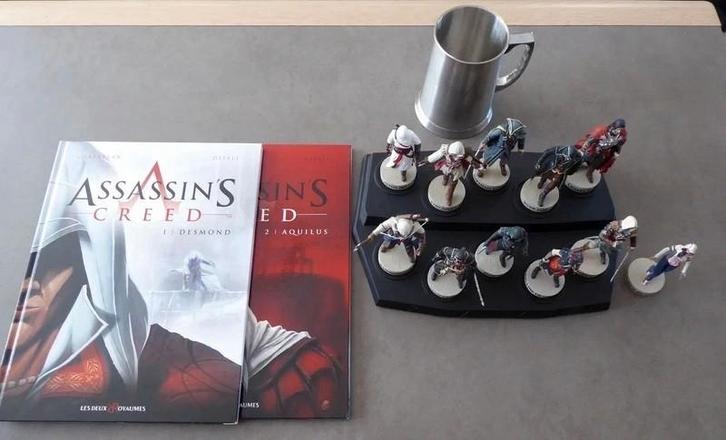 Lot Assassin's Creed : 11 figurines(Ubisoft 2017)+2 BD+1 mug, Collections, Collections Autre, Comme neuf, Enlèvement ou Envoi