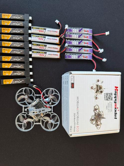 Tinywhoop Mobula6 HDZero 2024, Hobby en Vrije tijd, Modelbouw | Radiografisch | Helikopters en Quadcopters, Zo goed als nieuw