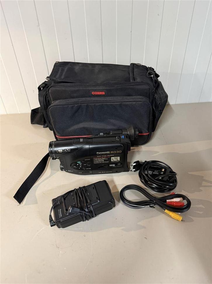 vintage vhs panasonic rx 11 camcorder jaren 80 ongetest met, Audio, Tv en Foto, Videocamera's Analoog, Ophalen of Verzenden