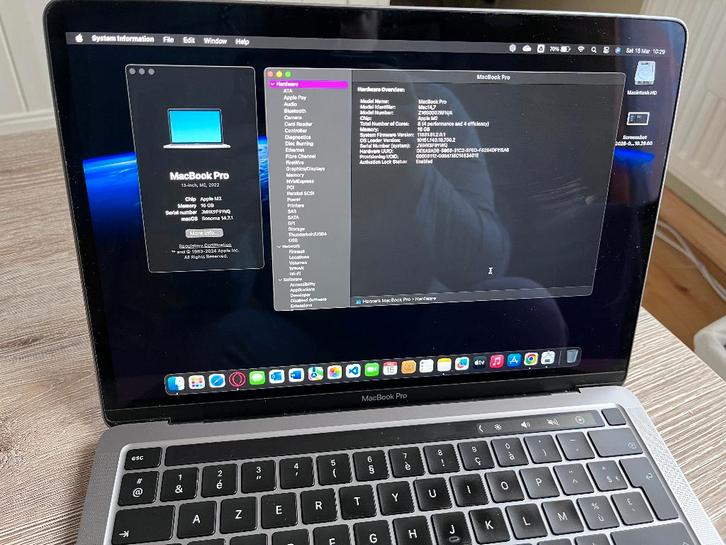 MacBook Pro M2 16gb (2022), Computers en Software, Apple Macbooks, Zo goed als nieuw, MacBook, 13 inch, 2 tot 3 Ghz, 512 GB, 16 GB
