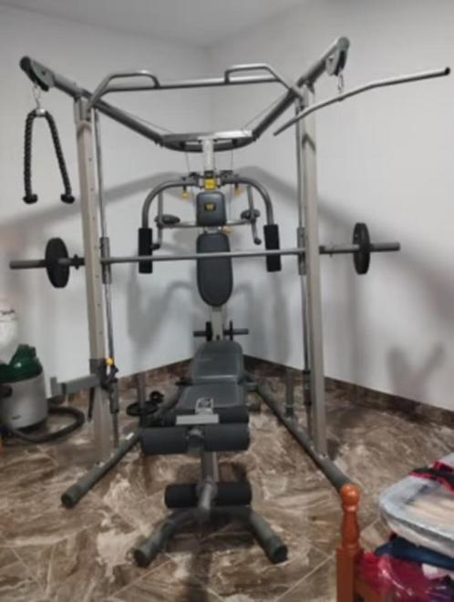 Machine de musculation complète, Sport en Fitness, Fitnessapparatuur, Zo goed als nieuw, Ligfiets, Armen, Benen, Borst, Buik, Rug