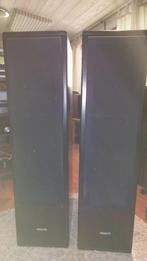 Philips FB825 luidsprekers, Audio, Tv en Foto, Luidsprekerboxen, Ophalen, Zo goed als nieuw, Front, Rear of Stereo speakers, Philips