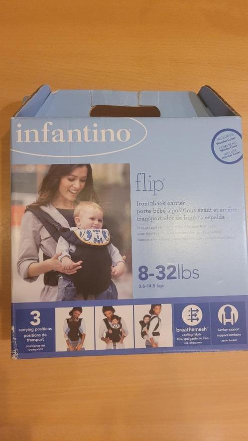 Porte-bébé noir Infantino avec couverture chauffante assorti, Enfants & Bébés, Porte-bébés & Écharpe porte bébé, Comme neuf, Porte-bébé
