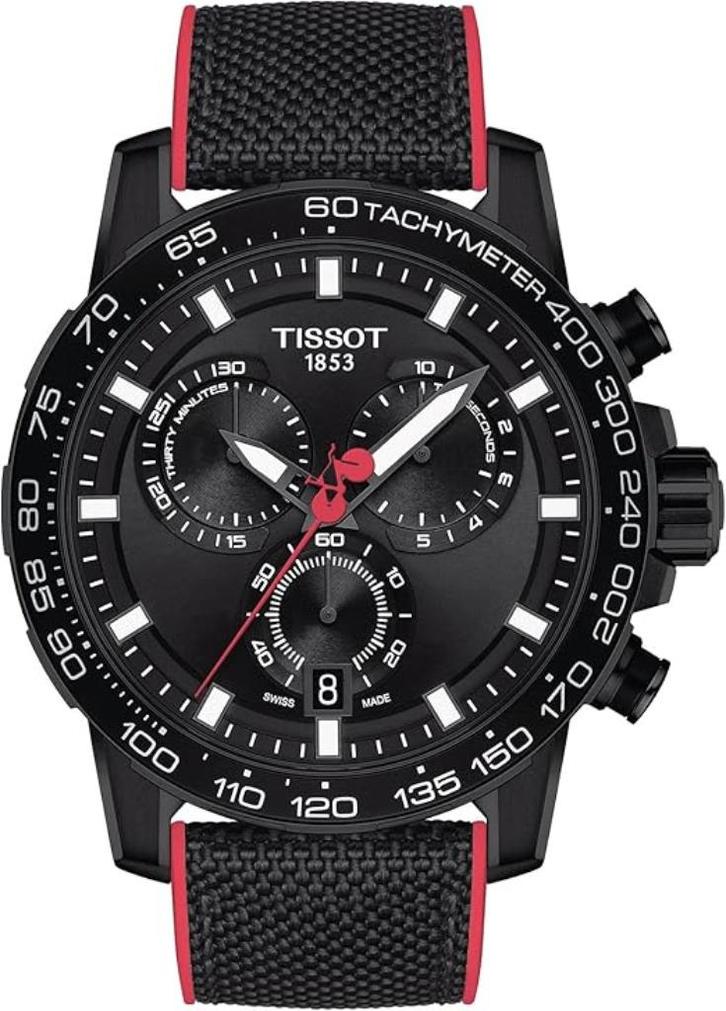 Tissot Supersport Chrono Giro D'Italia horloge - 350 EUR, Handtassen en Accessoires, Sporthorloges, Nieuw, Zwart, Ophalen