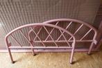 vintage 1 persoonsbed roos met nachttafel, Huis en Inrichting, Gebruikt, Ophalen of Verzenden, Metaal, Overige kleuren