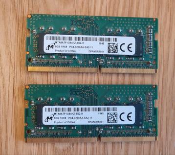 Micron 16GB DDR4 - 3200MHz - SODIMM laptopgeheugen beschikbaar voor biedingen