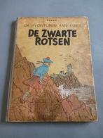 Kuifje, De Zwarte Rotsen HC 1ste druk, redelijke staat, Boeken, Gelezen, Eén stripboek, Ophalen of Verzenden, Herge
