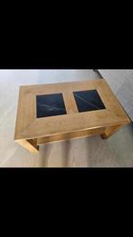 Table basse chêne massif artisanale, 50 tot 100 cm, Rechthoekig, Eikenhout, Zo goed als nieuw