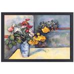 Stilleven, bloemen in een vaas - Paul Cézanne canvas + bakli, Huis en Inrichting, Woonaccessoires | Wanddecoraties, Nieuw, Verzenden
