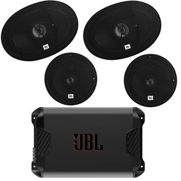 JBL audio set versterker en 16,5 cm en 6 x 9 speakers beschikbaar voor biedingen