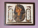 Egyptische doek in kader, Antiek en Kunst, Ophalen of Verzenden