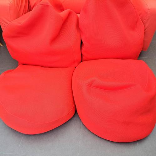 2 rode zitzakken van Ikea, Huis en Inrichting, Zitzakken, Gebruikt, Zitzak, Rood, Ophalen