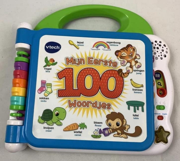 VTech Baby Mijn Eerste 100 Woordenboek Nederlands Engels, Kinderen en Baby's, Speelgoed | Vtech, Zo goed als nieuw, Verzenden