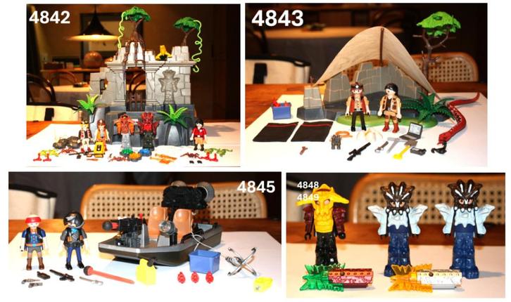 Lot Playmobil Schattentempel  (4842, 4843, 4845, 4848/4849), Kinderen en Baby's, Speelgoed | Playmobil, Gebruikt, Complete set