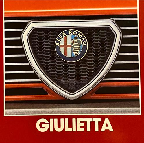 Alfa Romeo Giulietta 1977 Full Glossy Autofolder, Boeken, Auto's | Folders en Tijdschriften, Zo goed als nieuw, Alfa Romeo, Verzenden