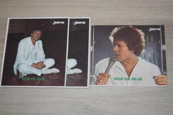 Oude Joepie stickers , Rob De Nijs , 2+1 dubbel, Verzamelen, Stickers, Gebruikt, Film, Tv of Omroep, Ophalen of Verzenden