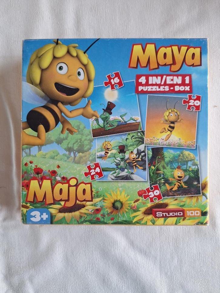 Studio 100 - Maya de bij puzzel 4 in 1, Kinderen en Baby's, Speelgoed | Kinderpuzzels, Zo goed als nieuw, 6 maanden tot 2 jaar