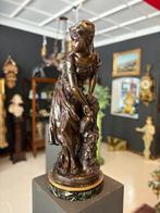 Prachtige bronzen sculptuur beeld Moreau 19e eeuw, Antiek en Kunst, Ophalen of Verzenden