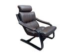 fauteuil inclinable vintage NELO SWEDEN, Enlèvement, Utilisé, Cuir