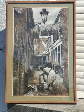 gouache le nettoyage signe robert desart beschikbaar voor biedingen