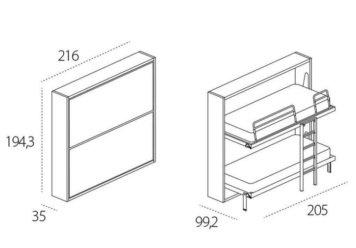 Clei Kali duo standaard Bed, Huis en Inrichting, Slaapkamer | Bedden, Nieuw, Eenpersoons, Wit, Ophalen