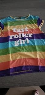 Regenboog T- shirt, Kleding | Dames, Maat 42/44 (L), Ophalen of Verzenden, Korte mouw, Gedragen