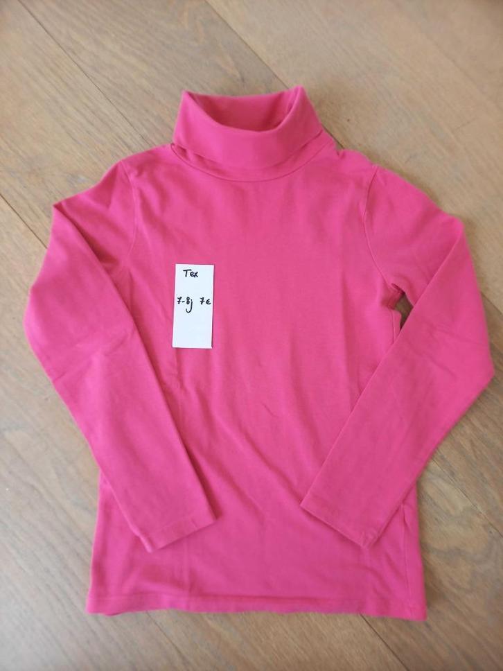 sous-pull - rolkraag fuchsia Merk: Tex 7-8 jaar M122-128, Kinderen en Baby's, Kinderkleding | Maat 122, Zo goed als nieuw, Meisje