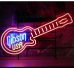Gibson gitaar neon licht reclame verlichting decoratie neons, Verzamelen, Merken en Reclamevoorwerpen, Nieuw, Ophalen of Verzenden