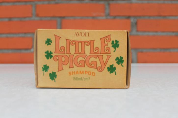 Vintage Avon Little Piggy Shampoo 150ml in doosje (spaarpot), Handtassen en Accessoires, Uiterlijk | Haarverzorging, Nieuw, Shampoo of Conditioner