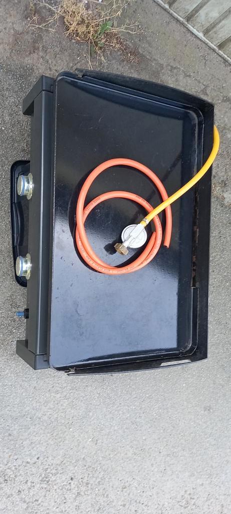 Gasbakplaat 2 keer gebruikt in goede staat, Tuin en Terras, Gasbarbecues, Zo goed als nieuw, Ophalen of Verzenden