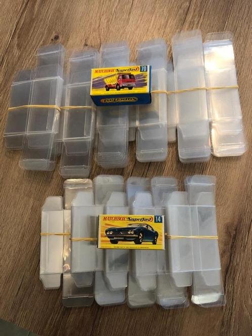 Transparante beschermdoosjes voor Matchbox boxen, Hobby en Vrije tijd, Modelauto's | 1:87, Zo goed als nieuw, Auto, Matchbox, Ophalen of Verzenden