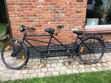 antieke fiets-retro tandem -