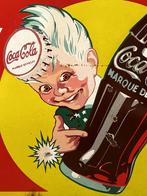 EMAILLE PLAAT VAN COCA-COLA (HG), Verzamelen, Merken en Reclamevoorwerpen, Ophalen of Verzenden, Gebruikt, Reclamebord