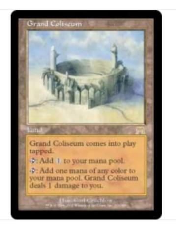 Grand Coliseum - LAND - ONS - MTG - beter dan gd   beschikbaar voor biedingen