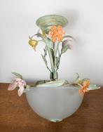 vintage franse bloemenlamp, Antiek en Kunst, Ophalen of Verzenden