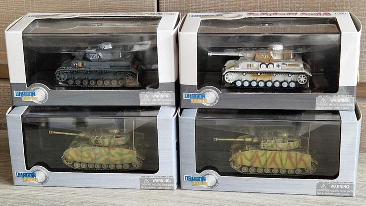 Dragon Armor Panzer IV tanks 1/72 miniatuur tank wwii, Verzamelen, Militaria | Tweede Wereldoorlog, Landmacht, Miniatuur of Beeldje