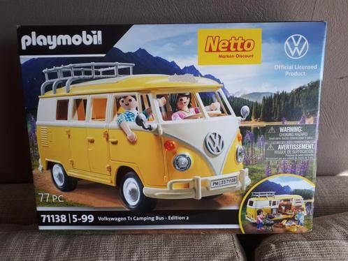Playmobil VW T1 71138 combi Volkswagen édition 2 Netto 2023, Hobby en Vrije tijd, Modelbouw | Auto's en Voertuigen, Nieuw, Overige typen