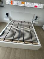 bed 160 x 200 incl beddenbodem, Huis en Inrichting, Ophalen, Modern Ikea, Wit, Tweepersoons