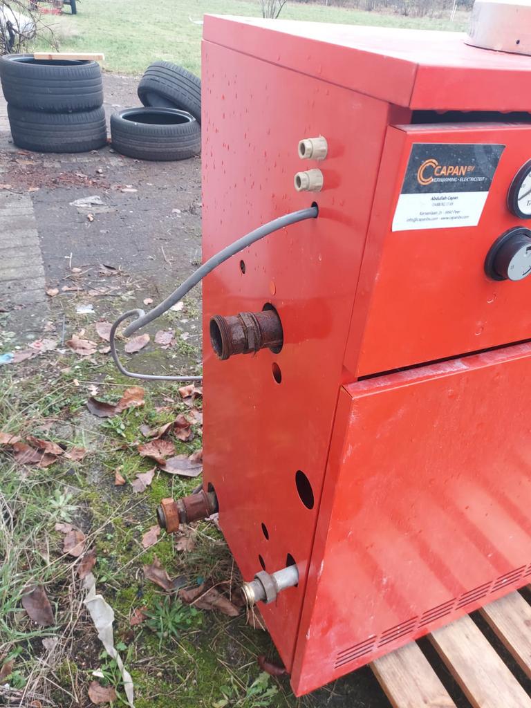 Gasketel 70kWatt, Ophalen