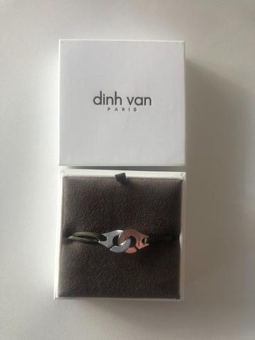 Bracelet sur cordon kaki menottes dinh van argent beschikbaar voor biedingen