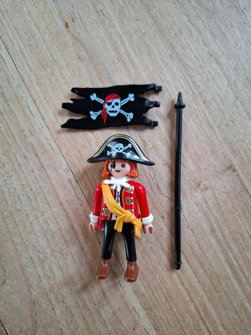 Playmobil piraat met vlag van Special set 4690, Kinderen en Baby's, Speelgoed | Playmobil, Gebruikt, Los Playmobil, Ophalen of Verzenden