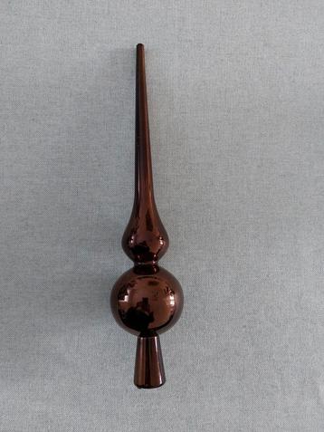 Vintage kerstpiek chocolade-bruin 30cm, Enlèvement ou Envoi, Utilisé