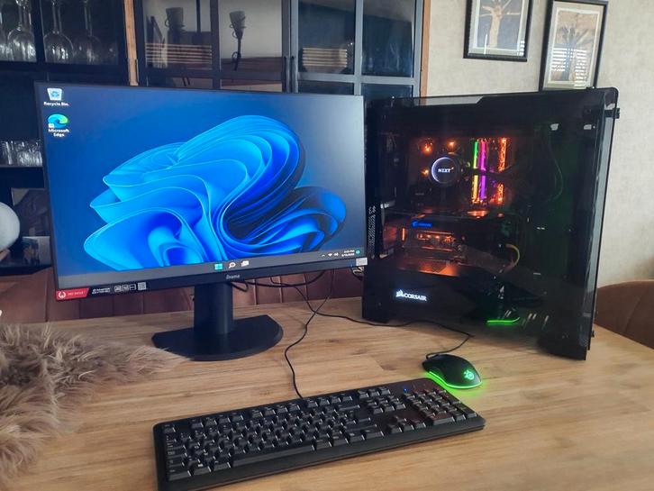 Gaming setup Amd Ryzen7 win11, Computers en Software, Desktop Pc's, Zo goed als nieuw, SSD, Gaming, Ophalen