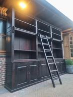 Teak boekenkast/bibliotheekkast GRATIS LEVERING, Huis en Inrichting, Ophalen of Verzenden, Zo goed als nieuw