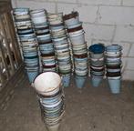 Emmer emmers oude emaille emmers decoratie, Antiek en Kunst, Ophalen of Verzenden