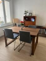 Eettafel en stoelen, Huis en Inrichting, Tafels | Eettafels, 50 tot 100 cm, 100 tot 150 cm, Rechthoekig, Eikenhout